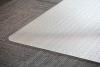 Clear Polycarbonate chair mat- edge detail