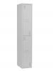 Classic Locker 2 Tier Silver Grey
