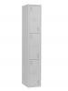 Classic Locker 3 Tier SILVER with cam key lock