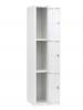 Classic Locker 3 Tier WHITE Door Open