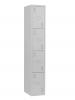 Classic Locker 4 Tier SILVER with cam key lock