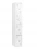 Classic Locker 4 Tier WHITE with cam key lock