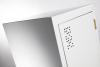 Steel lockers - door detail- White