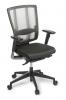 Cloud Ergo mesh back chair black base with arms