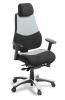 Control heavy duty Task Chair Std Black Grey Fabric Upholstery