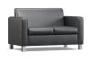Cosmo two seater couch- Black vinyl