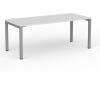 Cubit Office Desk 1800 Silver frame- WH top