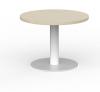 Cubit Polo coffee table- White base Nordic Maple top.