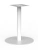 Cubit Polo round meeting table steel base- White