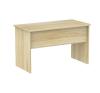 Cubit slab end Desk-1200 x 600-Atlantic Oak- front view.