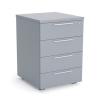 Cubit 4 drawer mobile - Silver