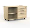 Caddy mobile with shelves and drawers - Atlantic Oak