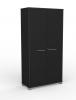 Cubit two door cupboard- 1800 high- BlackCubit two door cupboard- 1800 high- Black