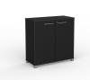Cubit two door cupboard- 900 high- Black