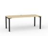 Cubit Office Desk Black frame- Nordic maple top