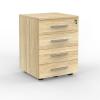 Cubit Mobile drawer- 4 box Drawers - Atlantic Oak.