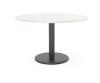 Cubit Polo round meeting table - White top