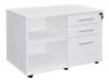 Caddy mobile with shelves and drawers - White - RH Drawers