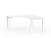 Cubit corner Workstation -1500 - White frame- White Top