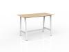 Cubit bar leaner table - White frame - Nordic maple top