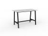 Cubit bar leaner table - black frame - White top