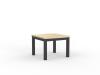 Cubit coffee table 600- Black frame- Atlantic Oak top