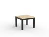 Cubit coffee table 600- Black frame- Nordic Maple top