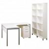 Cubit corner workstation - 1800 - White top with White Modesty