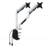 Cutlass double monitor arm - back view