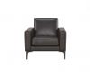 Della single arm chair - Black PU vinyl