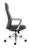 Director High back leather executive chair-Black -side view