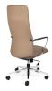 Director High back leather executive chair-Tan leather- back view