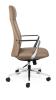 Director High back leather executive chair-Tan leather- side view