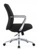 Director Mid back executive leather chair- Black - side view