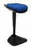 Dyna active sitting stool- upholstered in Jet- Blue