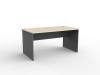 Eko Office Desk 1500 Nordic Maple top Silver base