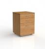 Ergoplan mobile drawer unit- 2box plus One file drawer - Tawa- Locking