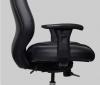 Everest executive leather & Mesh chair side arm detail