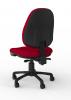 Evo high back office chair -back view Breathe fabric Tomato Red