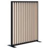 Fin freestanding screen-1500 x 1200-Black-Oak