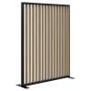 Fin freestanding screen-1800 x 1500-Black-Oak.