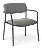 Fit Bariatric chair with Arms_Charcoal Vinyl