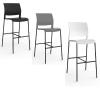 Game Bar stool Black frame 3 seat colours