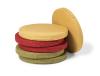 Geo round floor cushions- stacked
