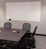 Glass whiteboard White in meeting room.
