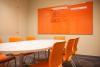 Glass whiteboard custom -Orange finish