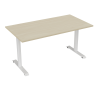 Haven Desk-Fixed-1500-White frame-Nordic Maple