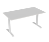 Haven Desk-Fixed-1500-White frame-White top