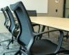Huracan mesh chair with arms- close up back view