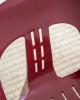 Inde Chair- Burgundy front close up